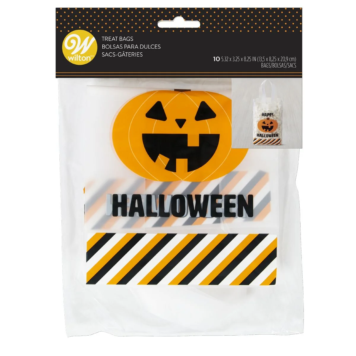 Saco Doces Halloween Abóbora Conj 10-Wilton - Image 2