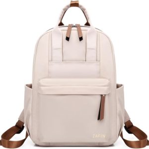 Mochila Feminina Escolar Para Notebook 14 Bolsa Viagem Faculdade Estudo Livros Resistente Confortável Impermeável Com Alça De Mão E Bolsos Laterias Para Garrafa – ZAFIN