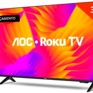 Smart TV LCD LED 32″ AOC 32S5155/78G – Wi-Fi, HD, Quad Core, Dolby Áudio, 60 Hz