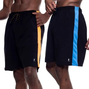 Kit 02 Bermudas Dry Fit Polo Marine – Masculinas, Shorts, Fitness, Academia, Treino