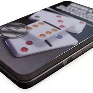 Jogo de Domino na Lata – Caixa de Metal Super Luxo – Domino Osso