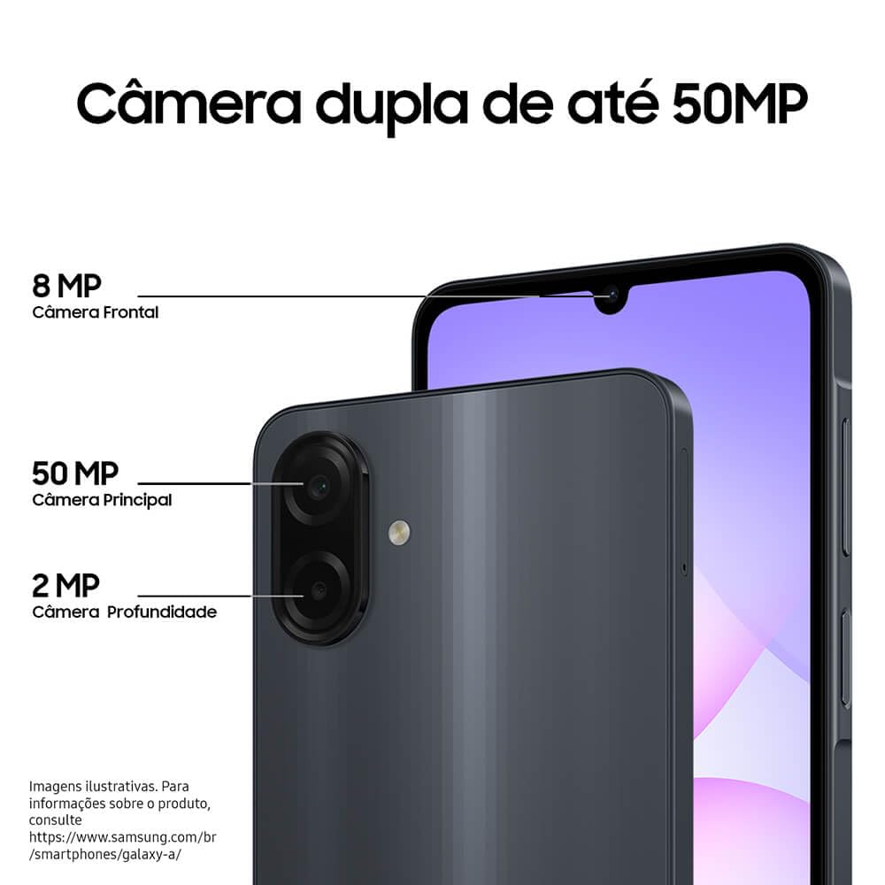 Celular Samsung Galaxy A07 256GB, 8GB, Câm. 50MP, Tela 6.7″ – Preto - Image 5