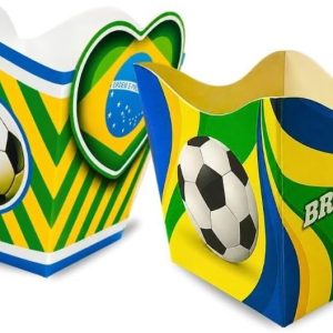 Kit 10 Cachepot Copa mundo Enfeite Mesa Decoração