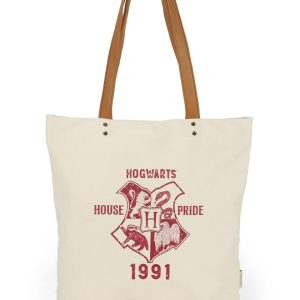 Bolsa Feminina Transversal Harry Potter Hogwarts Licenciada – Vinho