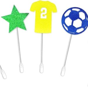 Kit 10 Enfeite Topper Doces Copa Mundo Brasil Festa Palito
