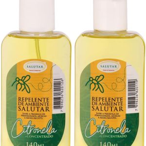 Kit Repelente de Citronela Natural Salutar, longa duração para Ambiente Moscas, Mosquitos, Pernilongos, Borrachudo
