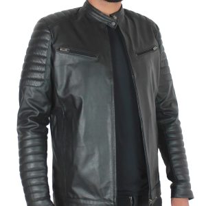 Jaqueta masculina de Couro de vaca legitimo e resistente 100% Bovino com matelasse
