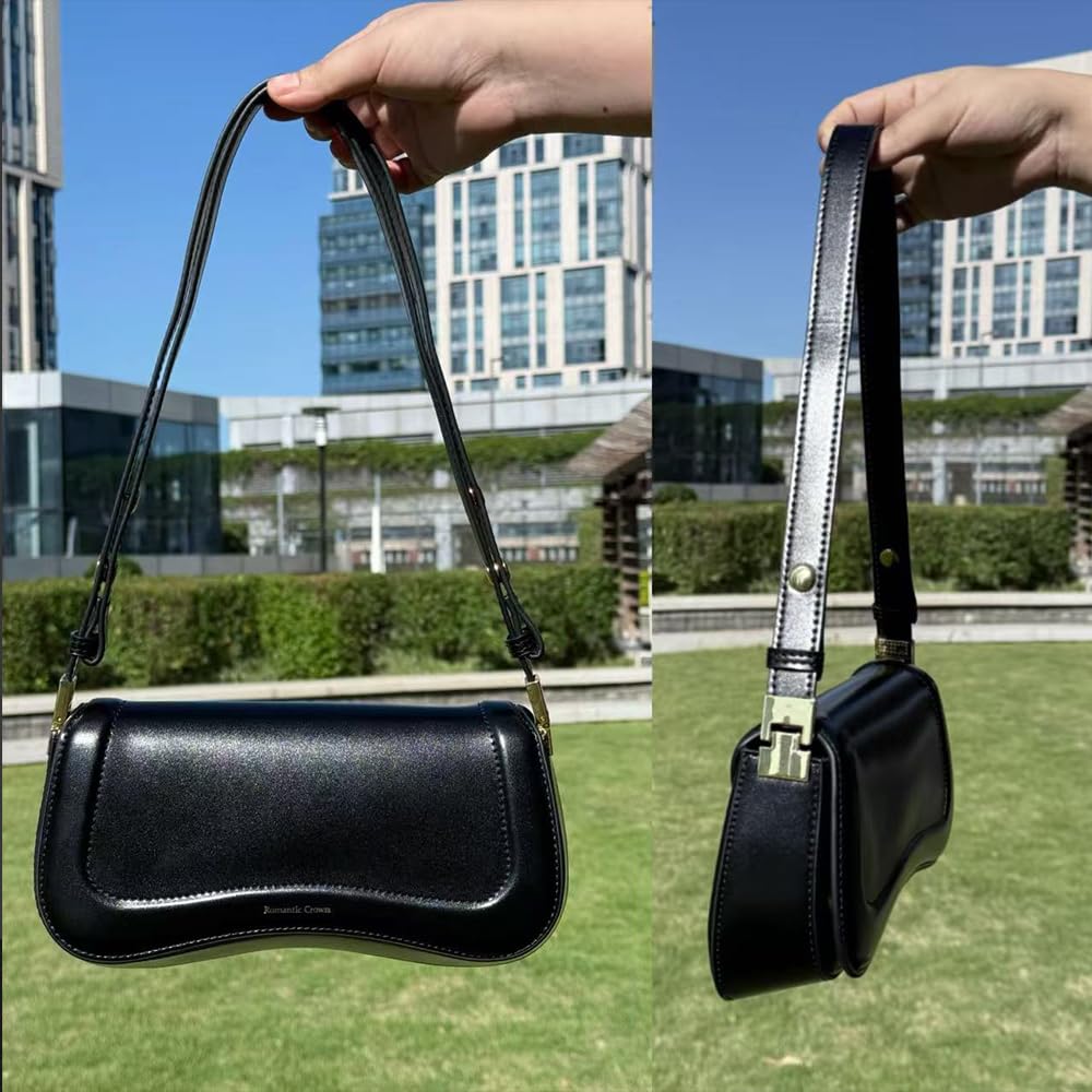Romantic Crown Bolsa de Ombro Pequenas Feminina,Mini Bolsas Sacola Tiracolo Moderna de Couro Impermeável,Shoulder Handbag Presente Trabalho Casual Festa - Image 7
