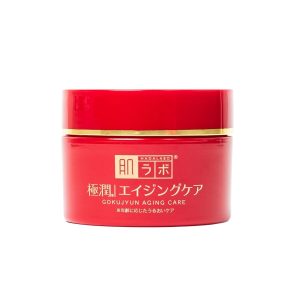 Hada Labo® Gokujyun Aging Cream creme facial para peles maduras com ação anti-idade e combinação de Ácido Hialurônico, Niacinamida e Manteiga de Karitè 50g