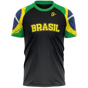 Camiseta Filtro UV Brasil Bandeira OverFame