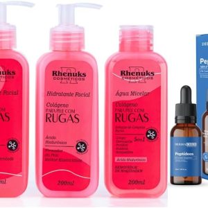 Kit Skincare Anti Rugas + Serum Anti Envelhecimento Efeito Lifting+Protetor Solar SEM COR FPS60