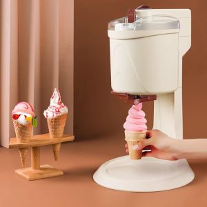 EEYZD Mini máquina sorvete,máquina sorvete macio frutas congeladas, máquina automática sorvete de iogurte caseiro DIY,liquidificador portátil de sorvete para bar café, festa
