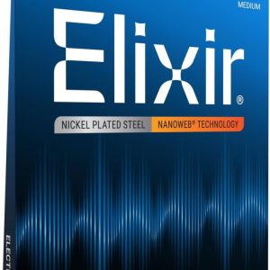 Elixir Cordas de guitarra elétrica com revestimento NANOWEB, médio (.011-.049)