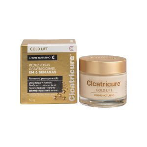 Cicatricure Gold Lift Creme Noturno Facial Hidratante Antirrugas com Efeito Tensor, Nutritivo para Autorreparação, Reafirma Contorno, Reduz Rugas Gravitacionais em 6 Semanas,…