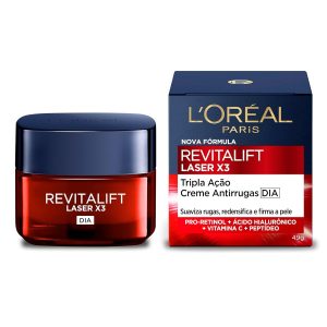 Creme Facial Anti-idade L’Oréal Paris Revitalift Laser X3 Diurno, 50ml