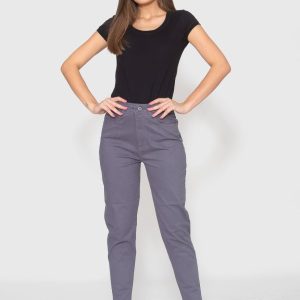 Calça Skinny 7873 Cinza Bella Canvas – Cintura Alta