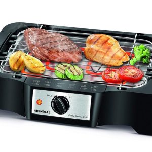 Churrasqueira Elétrica, Mondial, Preto, 1200W, 110V – CH-07