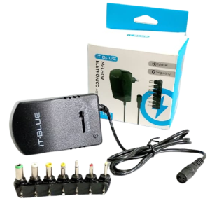 Fonte Universal 3–12V Bivolt 7 Plugues 3A Regulável Vesátil