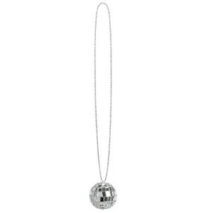 Colar Disco Bola Espelhos