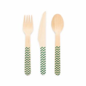 Conjunto Talheres Verde Escuro