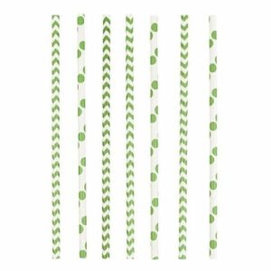Palhinhas Papel Verdes